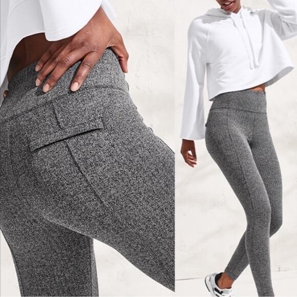 Athleta Pants - Athleta Delaney Herringbone Tight Leggings Size XS Preppy Casual Sporty Boho